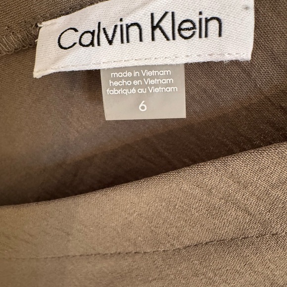 Calvin Klein Fleur Handkerchief Hem Dress - Picture 2 of 8